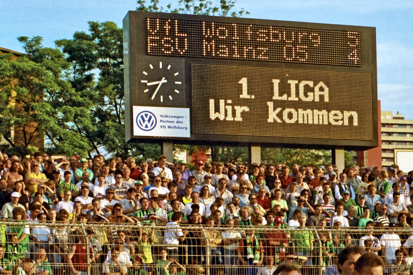 VfL Wolfsburg: Aufstieg in die Bundesliga im Jahr 1997. Foto: Imago Images/Rust